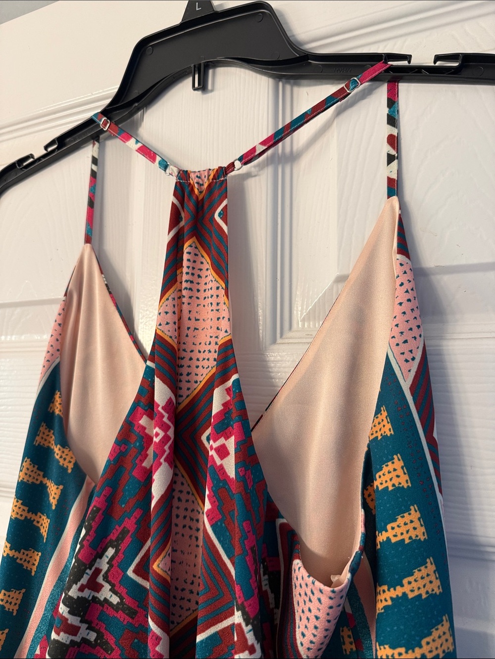 Gianni Bini Multicolor Geometric Midi Slip Dress - Picture 6 of 6